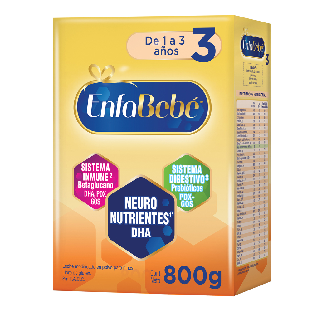 Leche Enfabebe 3 Premium Pack Infantil En Polvo 800 g x 1 Unidad (copia)